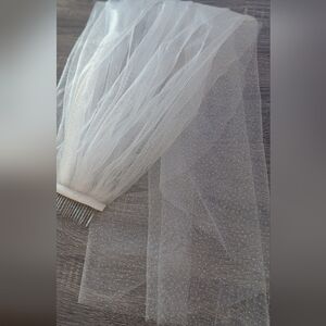 Sheer Sparkly Wedding Veil